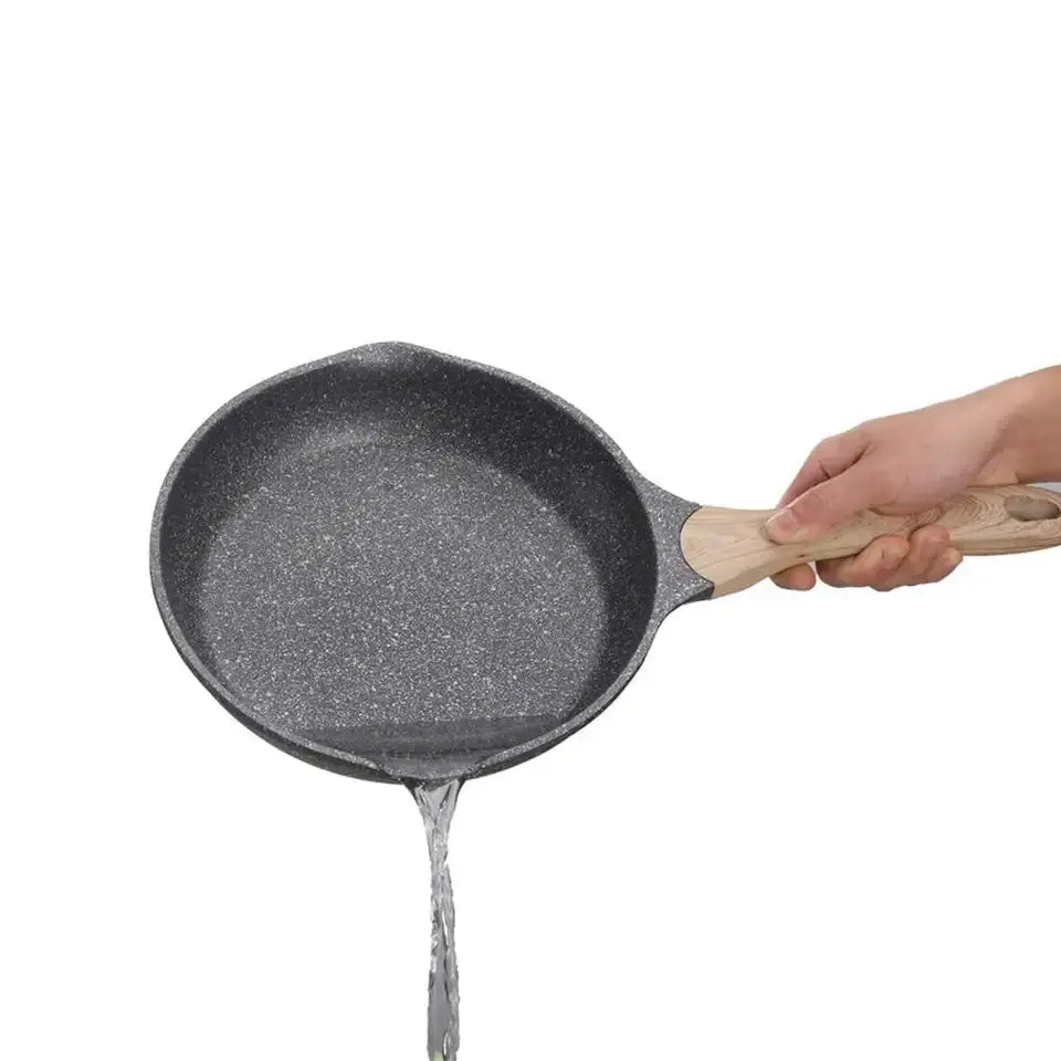 Elevate Your Culinary Skills with the L3 MasterCraft Non-Stick Frying Pan. Varied sizes, high magnetic base, optimal compatibility, and durable construction make it a versatile kitchen essential. Effortless cleaning and backed by a 1-year warranty. Shop now!