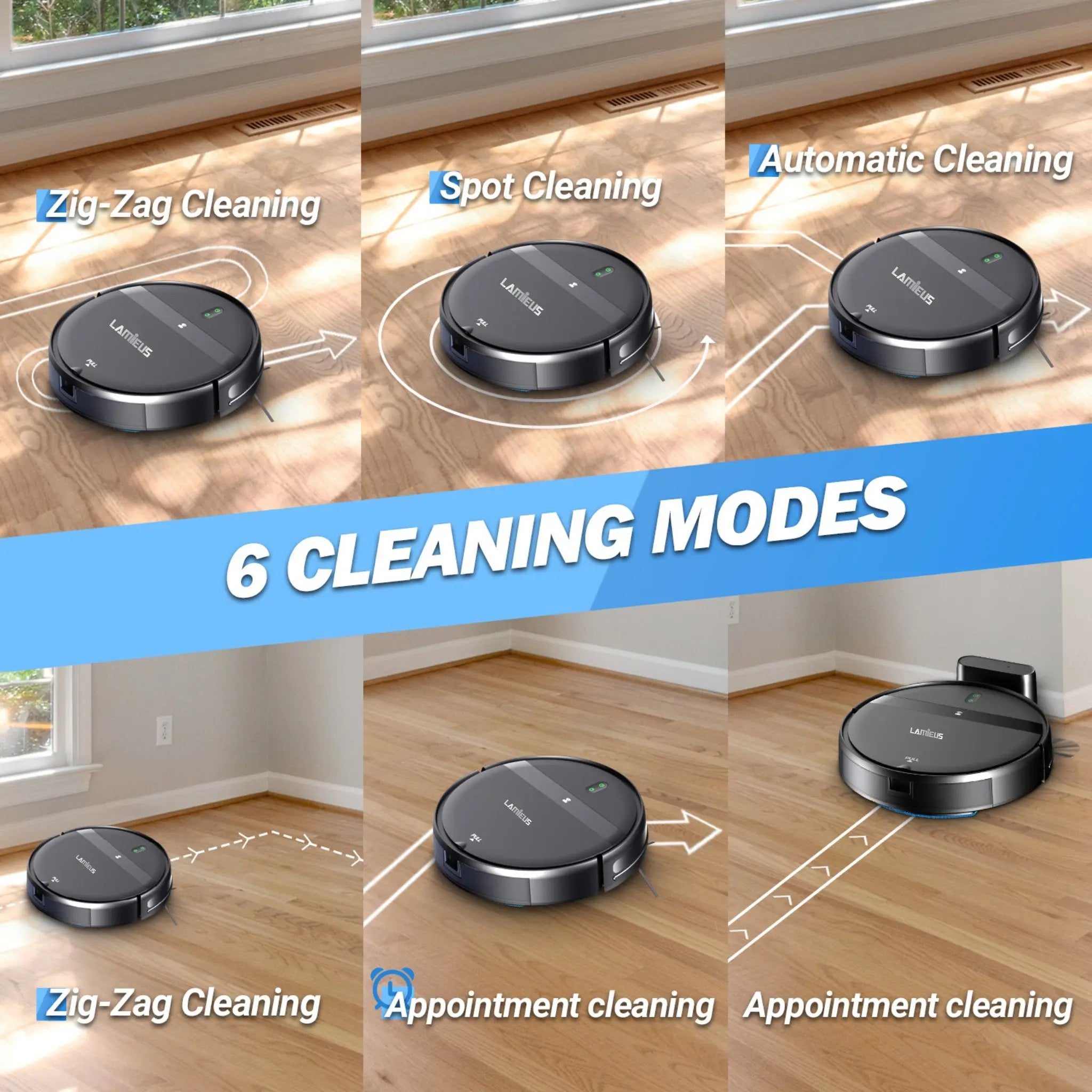 SweepGuard Quantum Vacuum Cleaner - Lamieus: Ultimate robotic cleaning solution. AI-driven navigation, intuitive scheduling, HEPA filtration. Quiet operation, long runtime
